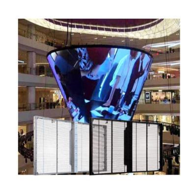 China TEWEI P5.2-10.4mm outdoor adhesive transparent led screen led film led screen transparent video processor for led display for sale