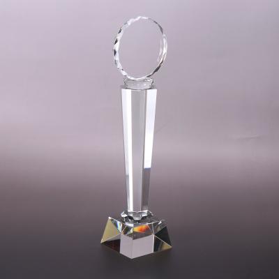 China Wholesale Glass Trophy Crystal Blank Award For Engraving from Europe Pujiang for sale