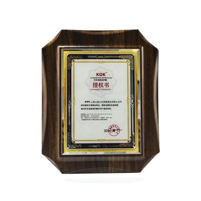 China Europe BM-1302 Wood Material And Glass MDF Award Trophy MDF Plaque for sale