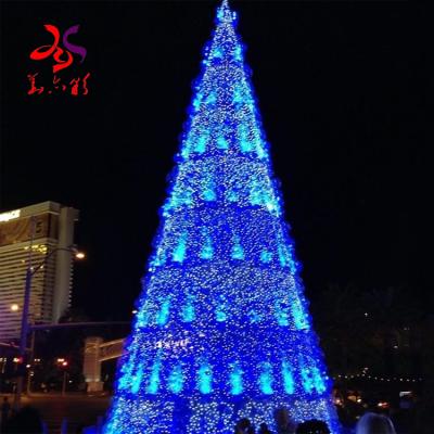 China Giant Artificial Holiday Decoration Commercial PVC Led 20ft 30ft 40ft 50ft Outdoor Large Giant Lighting Christmas Tree for sale