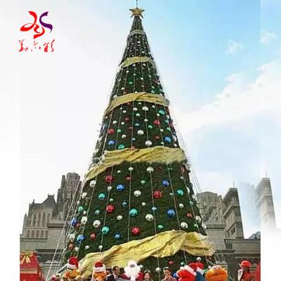 China Outdoor Holiday Decoration Xmas Christmas Tree LED Lighting Large Colorful Artificial Christmas Tree For Outdoor Holiday Decoration for sale