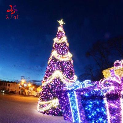 China Holiday Decoration Commercial Artificial Led Giant PVC Christmas Tree 20ft 30ft 40ft 50ft Tall Outdoor Lighting Christmas Led Tree for sale