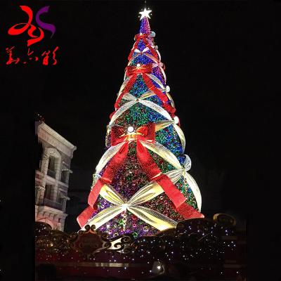 China Holiday Decoration 12ft 20ft 30ft 40ft Large Commercial Outdoor Lighting 50ft Giant PVC Artificial Christmas Tree for sale