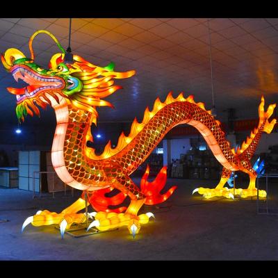 China Chinese Lanterns Animal Shape Festival Decoration Festival Dragon Silk Lantern for sale