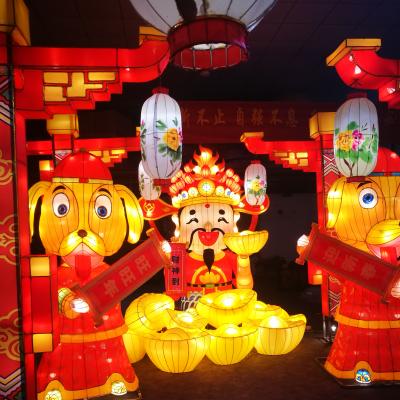 China Chinese Silk Festival New Year Lantern Festival Decoration Lanterns Lamp Mail Lantern for sale