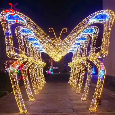 China Decorative 3d street light Christmas use 3d street light arch LED decoration commercial 3d street pattern lights for sale