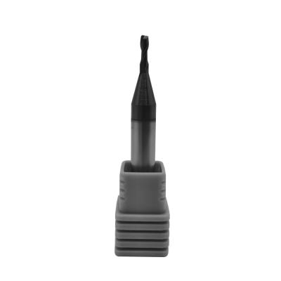 China 65HRC 2 Flute Cemented Carbide End Mill For Hard Steel for sale