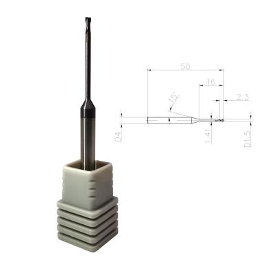 Κίνα 55HRC 2 Flute 30 Helix Solid Carbide Endmill for Hard Steel προς πώληση