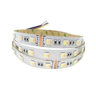 China LANDSCAPE SMD5050 DC24V 12V 30/60/84 LEDs Per Meter RGBAW RGBWC RGB+CCT RGB+Dual White 5in1 Led Strip for sale