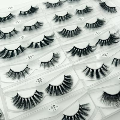 China Custom vegan mink eyelashes faux 3d mink eyelash fluffy eyelash packaging box custom mink lashes 3d volume lashes for sale