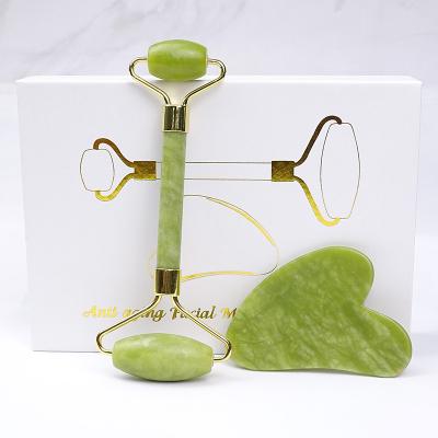 China Wholesale Facial Face Lift Detergent Brush Silicone Vibrating Massage Xiuyu Facial Gemstone Jade Roller for sale