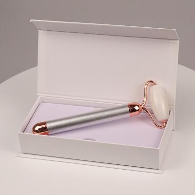 China New Style Sapphire Electric Vibrating Facial Stone Jade White Facial Roller 2022 for sale