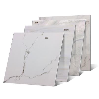 China Modern Full Body Polished White Ceramic Glazed Glossy Tile for sale