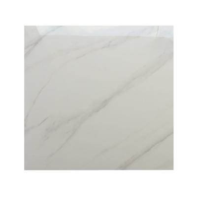 China Modern Marble Porcelain Carrara Glossy Glazed White Fully Polished Tile for sale