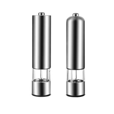 China Durable Electric Stainless Steel Salt Pepper Grinder Pepper Grinder Durable Adjustable Coarseness for sale