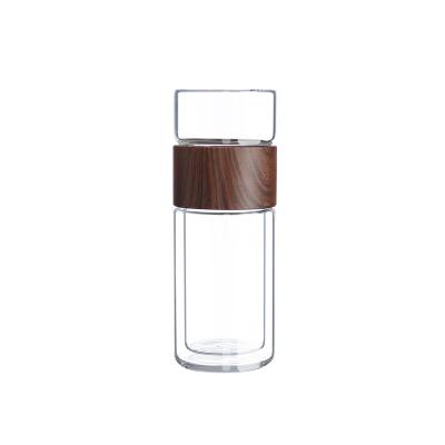 China Stored high quality ZHUOYU tea and double water separation glass bottle for sale