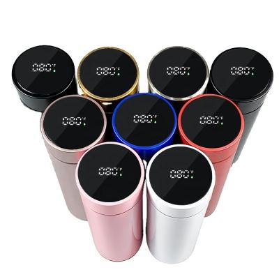 China 500ml Fahrenheit Temperature USA Market Smart Beverage Vacuum PORTABLE Electronic Water Bottle Led Digital Mug for sale