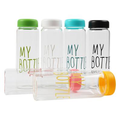 China BPA Free Popular Style Stocked Water Bottle 500ml Plastic Water Bottle AS Material for sale