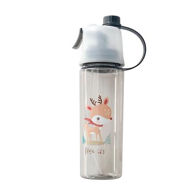 China Custom Sports Bottle Water Drink Cup Mist Spray Outdoor Spray Professional Creative Sports Bottle for sale