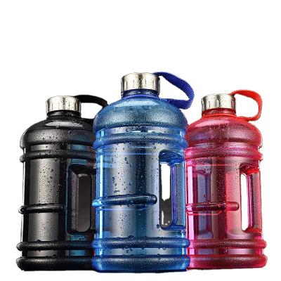 China Sustainable Bottle 2.2LSports Gym Large Capacity Water Cup Customized Plastic Portable Bucket Bottle Gallon Kettle for sale