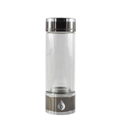 China 2021 New Car Hydrogen H2 Hydrogen Glass Body Bottle Water Machine Portable Third Generation for sale