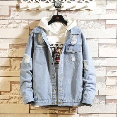 China Pop Hip Style Young Man Super Awesome Sustainable Cotton Denim Casual Jacket for sale