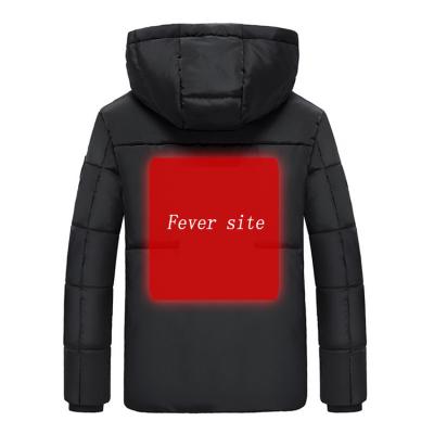 China Sustainable New Material Nanotechnology Men Winter Warm Up Jackets And Coats With Padding And Hood for sale