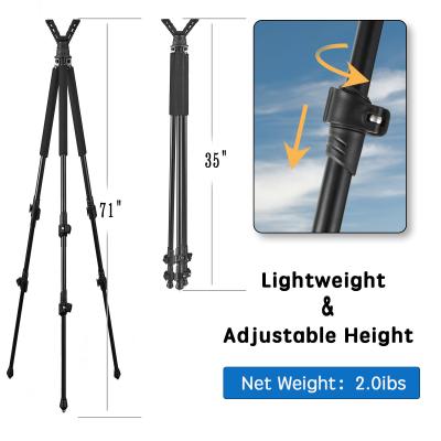 China Lightweight Shooting Stand Adjustable Height Three Legs for sale