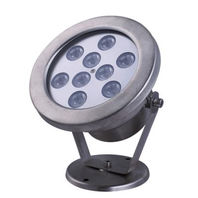 China Stainless Steel Spot Light RGB Underwater Led Pool Lights Ip68 12W Underwater Led Fountain for sale