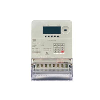 China DTZY876 LoRa Communication Prepaid KWH Meter Meter Three Phase Energy Meter Prepayment Replaceable Battery For Benin DTZY876 for sale