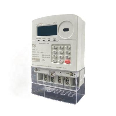 China Communication PLC KWH Meter Prepaid Meter Single Phase Prepayment Energy Meter Replaceable Battery For Benin DDZY876 for sale