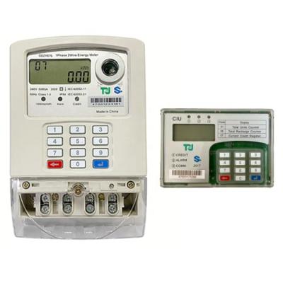 China CIU/UIU KWH Meter STS Prepaym Single Phase Deferred Payment Meter Celular 3G/4G Split Electronic Communication Prepaid Energy Meter DDZY876 for sale