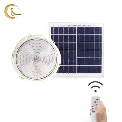 China Garden Use 50w 100w 200w Indoor Charging Home LED Ceiling Light Remote Control Solar Solor Lights Outdoor for sale