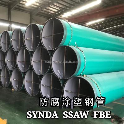 China Liquid Pipe FBE/3PE SSAW COATED PIPES for sale