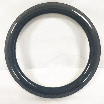 China Road Bikes 16 Inch Carbon BMX Bike Rims Anvil 3K Surface 25mm Width 36mm Depth Carbon BMX Rims Size 305 for sale