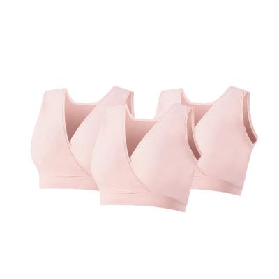 China Breathable Wireless Seamless Bra Mommy Push Up Wire Free Underwear Comfortable Lactation Care Maternity Bra for sale