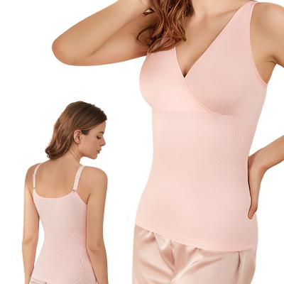 China Breathable Summer Clothing Lactation Care Sleeveless Maternity Vest for sale