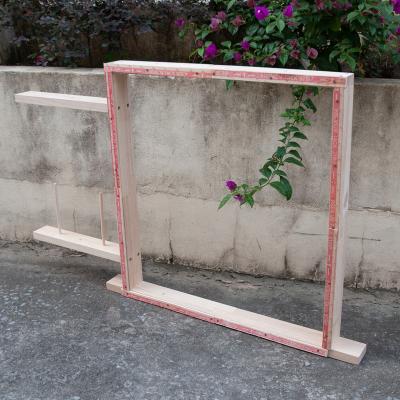 China Homemade Weaving Solid Wood Frame Adorning Wooden Embroidery Frame DIY Arm Pad Easel Pad for Adorning Gun for sale