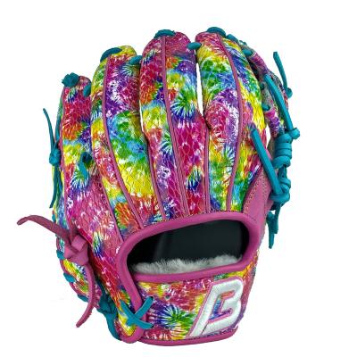 China Durable Professional Custom Youth Left Handed Guantillas De Jugar Beisbol Colored Japanese Baseball Glove for sale