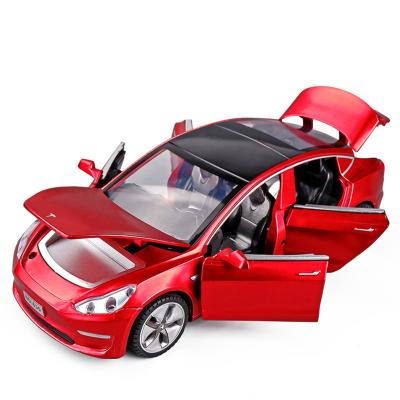 China Simulation Model 2021 New 1:32 Diecast Toy Vehicles MODEL 3 Alloy Car Diecast Boy Toy Toy Sets For Children Gifts for sale