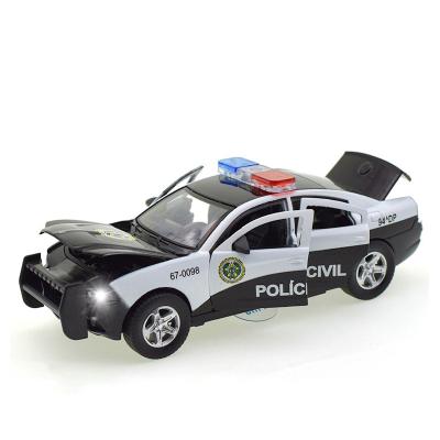 China Diecast Toy 1:32 Police Car Station Cart Diecast Toy Vehicles Model Alloy Model Simulation Pull Back Collectible Kids Gift Diecast Toy Set for sale