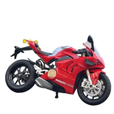 China Diecast Play 1/12 Transnational Diecast Model Simulation Alloy Toy Street Diecast Toy Motorcycle Set of Toy Vehicles Racing for sale