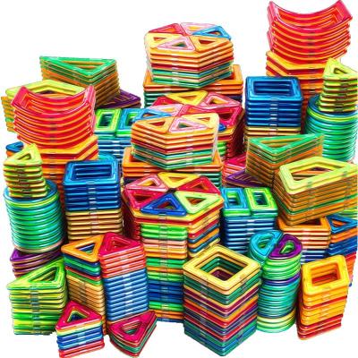 China Magnetic Designer Kids Magnet Building Big Size Plastic Blocks Props Constructor Educational Toys For Children Gifts for sale