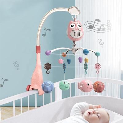 China Crib Mobile Musical Baby Crib Bell 0-12 Months Toddler Sensory Kids Play Owl Sound Rotate Cot Educational Rattles For Newborn Gifts for sale