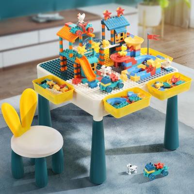 China Multifunctional Plastic Kids Building Large Table Compatible Educational Kids Table Building Blocks Great Toys Gifts for sale