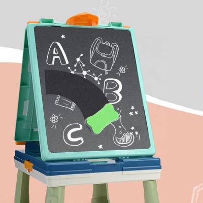 China ABC Plastic Children's Drawing Board Blackboard Drawing Board Magnetic Graffiti Writing Board Small Infant Baby Bracket Dust-proof Blackboard for sale