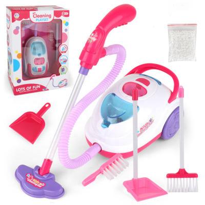 China Mini Children Mini Vacuum Cleaner Simulation Housework Dust Collector Furniture Filler Educational Toys Room Cleaning Tool Kit for sale