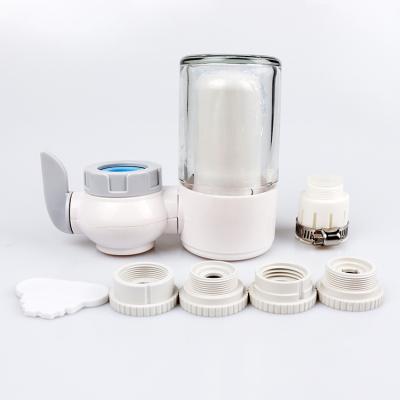 China Household Portable Bag Beads Treatment Aluminum Filter Nozzles Faucet Water Purifier for sale