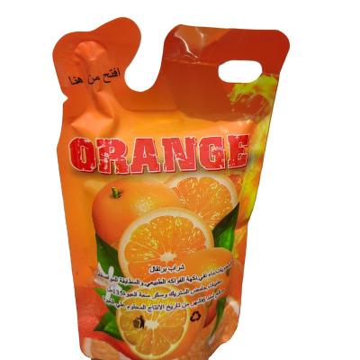 China Customized Design Biodegradable Shape Plastic Juice Packaging Pouch Food Beverage Bag for sale