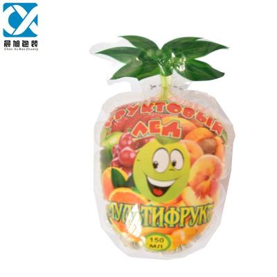 China Hot Sale 100ml Moisture Proof Fruit Shape Juice Beverage Packaging Packaging Bag Liquid Juice Bag for sale